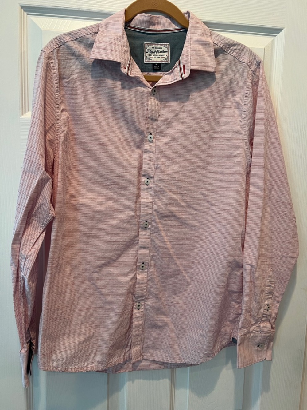Light Pink Long-Sleeve Dress Shirt  by Flag & Anthem